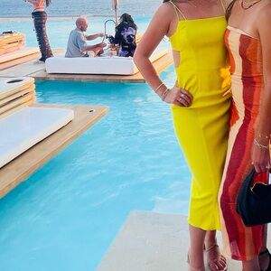 Topshop Elegant Yellow Dress